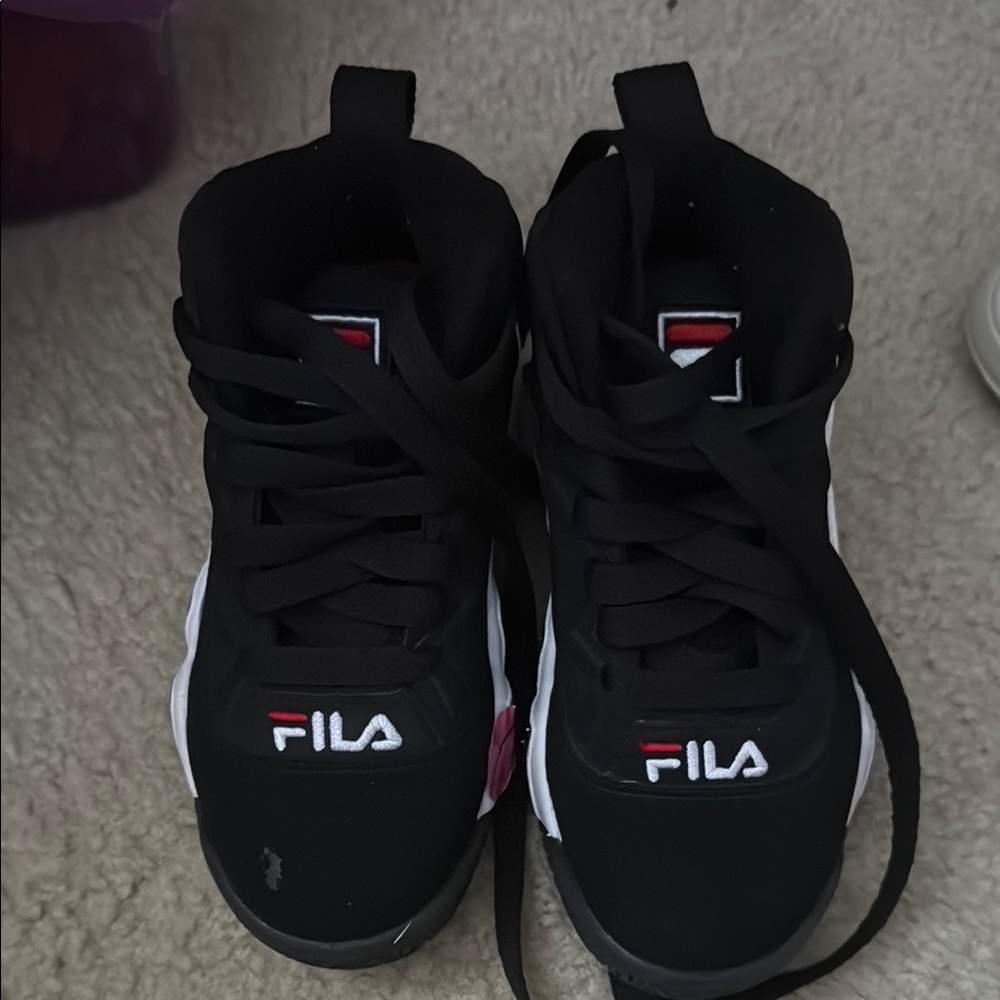 Fila Black and White Athletic Shoes